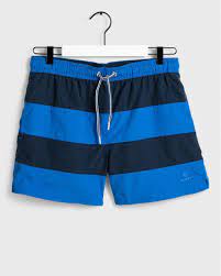 They are designed to take the strains of the game and have traditionally been made from cotton. Classic Fit Rugby Stripe Swim Shorts