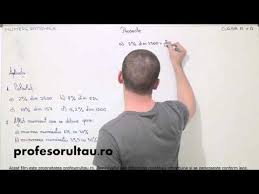 Probleme cu procente, schimbare de pret nr. Procent Dintr Un Numar Profesorultau Ro Youtube