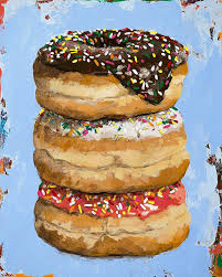 3 Donuts By David Palmer Donut Art Donut Art Print Sweets Art