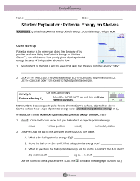 (activity b continued on next page). What Factors Affect How Much Gravitational Potential Energy An Object Has