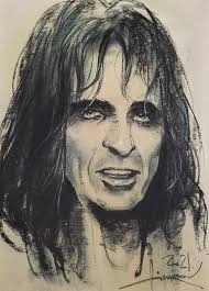 AUTOGRAPHED GUITAR: ALICE COOPER