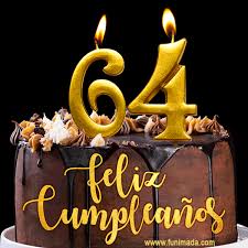 One of the years 64 bc, ad 64, 1864, 1964, 2064, etc. Felices 64 Anos Hermosa Imagen De Pastel De Feliz Cumpleanos Descarga En Funimada Com