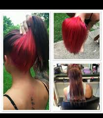 Brown Hair With Red Underneath Hair Color Underneath Hair Dye Tips Peekaboo Hair