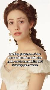 this ai filter did the phantom so dirty but those first two pictures of  christine are FLAWLESS #phantom #phantomoftheopera #christinedaae #musical  #comicbook #goth #aifilter #aimirror #fyp