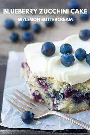 Blueberry Zucchini Snack Cake With Lemon Buttercream The View From Great Island Snack Cake Desserts Cake Recipes