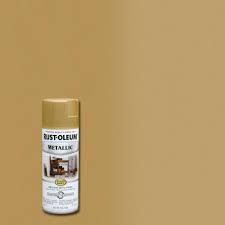 Expensive, but you get a very big pot that will last you a lifetime. Rust Oleum Stops Rust 11 Oz Metallic Gold Rush Protective Spray Paint 7270830 The Home Depot