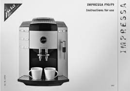 Jura Capresso Impressa F90 F9 User S Manual Manualzz