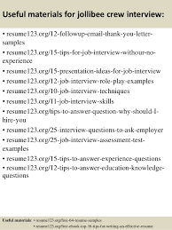 The scholarship is an example: Top 8 Jollibee Crew Resume Samples