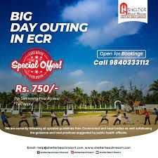 Big Day Outing In Ecr Take A Break From Your Hectic Work Chill In Beachresortinecr Special Offer Rs 750 Per He Best Resorts Resort Beach Resorts
