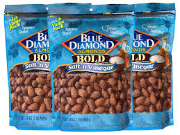 *percent daily values are based on a 2,000 calorie diet. Blue Diamond Almonds Bold Salt And Vinegar 16 Ounce Bag Pack Of 3 Bags