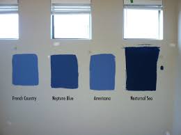 Which i love as well and am kind of leaning towards. Blues For The Bedroom From Behr Paints French Country Neptune Blue Americana Nocturnal Sea Decor Color Palette French Country Paint Colors Blue