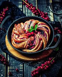 Johannisbeerkranz Aus Der Grillpfanne Punktchens Mama Lebensmittel Essen Johannisbeeren Grillpfanne