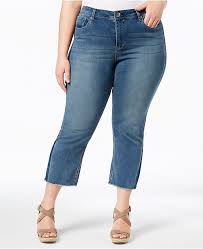 Seven7 Trendy Plus Size Kick Flare Jeans