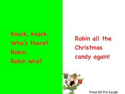 Laugh at knock knock jokes about christmas! Kids Christmas Knock Knock Jokes