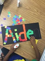 Kinders Name Art Preschool Art Projects Preschool Art Kindergarten Names