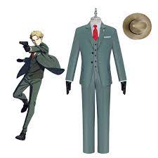 SPY x FAMILY Loid Forger Cosplay Costume Loid Suit Hat Gloves Full Set  Cosplay Custom Made
