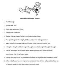From allergy reactions to health conditions, find out the most common reasons and how to handle them. Vocal Choral Warm Ups Tongue Twisters By Showchoir Tpt