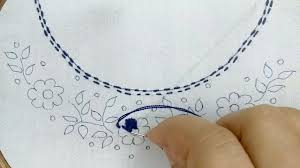 See more ideas about embroidery designs, embroidery, hand embroidery. Simple Neckline Embroidery Design For Dresess Hand Embroidery Neck Design Tutorial Youtube
