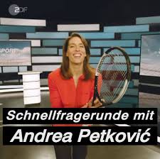 Tennisprofi andrea petkovic neben rudi cerne und norbert könig. Zdf Sport Schnellfragerunde Mit Andrea Petkovic Facebook