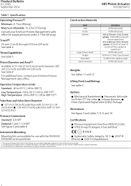 Emerson Fisher 685 Data Sheet