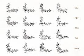 Free Free 97 Corner Flower Frame Svg SVG PNG EPS DXF File