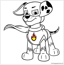 Free printable paw patrol chase coloring pages chase is one of the main protagonists in the paw … 10 months ago. Super Pup Marshall Paw Patrol Coloring Page Paw Patrol Coloring Pages Paw Patrol Coloring Marshall Paw Patrol