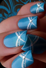 Nothing beats blue for an aquatic vibe. Nail Designs Light Blue Attractive Nail Design