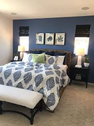 Dark Blue Accent Wall Blue Master Bedroom Blue Accent Walls Blue Bedroom Colors