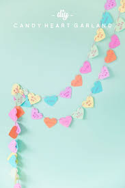 Diy Candy Heart Garland Tell Love And Party Valentine S Day Diy Valentines Diy Valentine Day Crafts
