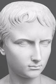 Augustus Caesar Bust Marble Sculpture