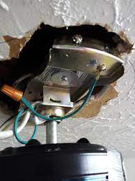 A wide variety of flush mount ceiling fan options are available to you from light shield to ceiling, black flush mount ceiling fan is usually required height to ceiling is less than 35cm. Ceiling Fan Mounting Bracket Question Doityourself Com Community Forums