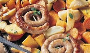 Saucisse A Rotir Pommes De Terre Au Four Et Legumes Rezept Swissmilk Rezept