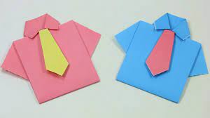Follow the instructions to know how to make this beautiful greeting card. How To Make Paper Shirt And Tie Easy Origami How To Make An Easy Origami Shirt Card For Father S Day Youtube