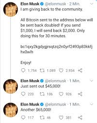 View the twitter analytics of elon musk (@elonmusk) on socialtracker, a free tool for social media performance monitoring. Beispielloser Twitter Hack Prominente Accounts Von Elon Musk Jeff Bezos Und Co Bewerben Unfreiwillig Bitcoin Betrug So Reagieren Die Kurse Onvista