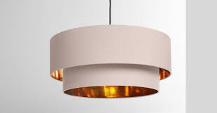 Oro Pendant Shade Layered Pink Copper Made Com 49 Also In Navy And Single Layer Pink Lamp Shade Drum Lampshade Navy And Copper