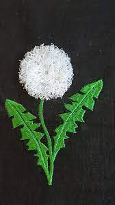 Dandelion Fringe Embroidery Design 3d Embroidery By Sparestudio Embroidery Designs Machine Embroidery Machine Embroidery Applique