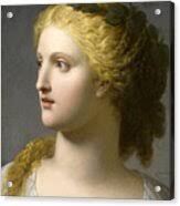 Head of Woman crowned with Laurel Painting by Charles Paul Landon