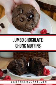 Jumbo Chocolate Chunk Muffins Recipe Video Mama Needs Cake Copycat Muffins C Chocolate Chunk Muffin Recipe Jumbo Muffin Recipes Chocolate Muffin Recipe