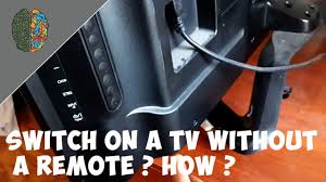 My lg smart tv thinks that headphones are plugged in (they aren't) and because of that, i have no way to hear sound from anything connected. How To Simply Switch On A Tv Without A Remote Youtube