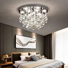 Modern Flush Mount Crystal Chandelier Fruit Shaped Ceiling Light Sofary