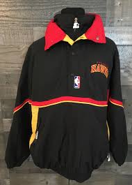 It's never too soon to stock up on cold. Vintage 90s Atlanta Hawks 1990s Starter Pullover Nba Etsy Nba Jacket Vintage Crewneck Sweatshirt Jackets