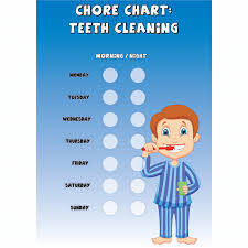 Boys Chore Chart Teeth Cleaning