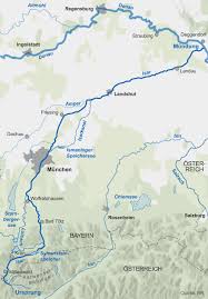 Karte Der Verlauf Der Isar Br De Seen Bayern Die Donau Speichersee