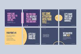 Ad Two Tone Carousel Post For Instagra Hellip By Roger Coles On Creativemarket Get Th Instagram Infographic Instagram Template Design Social Media Template