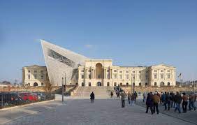 The museum dedicated to the military history of the german armed forces, the bundeswehr, was not designed to glorify germany's army, but rather to document its violence. Military History Museum Libeskind