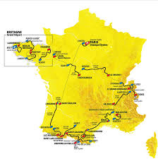 Édition 2021 du tour de france, course cycliste française. Presentation Du Tour De France 2021 Carte Des Etapes Equipes