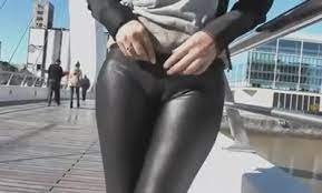 Instead, she recommends wearing thicker seamless panties, which are less likely to shift into the folds within the. Flashing The Pedestrians With A Yummy Camel Toe Voyeurstyle Com