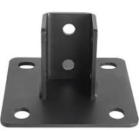 Heavy Duty Mounting Base 4-Pack Post Base Channel Plates ...