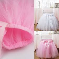 Handmade Tulle Tutu Chair Skirt Kids Baby Shower Party Birthday Chair Diy Decor Baby Shower Chair Girl Shower Decorations Tutu Baby Shower