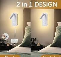 MOLUOLA LED Wall Lamp Wall Mounted Reading Lights Set of 2 ...